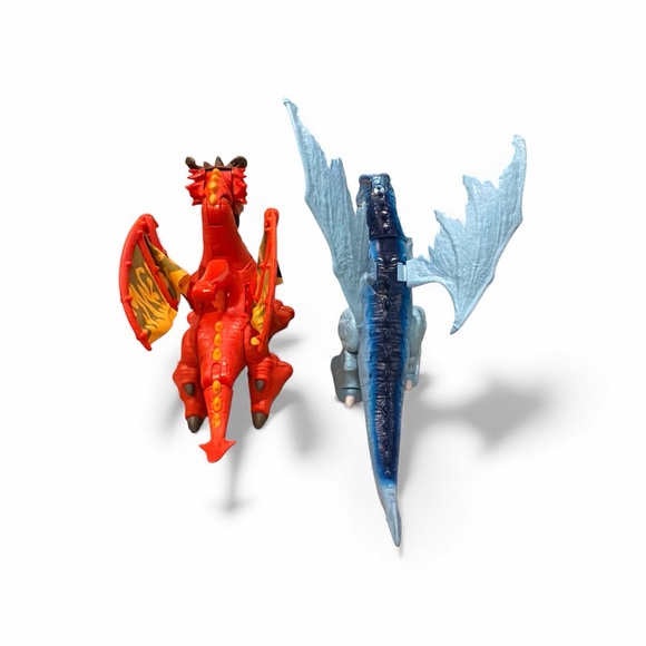 Fire & Ice Fisher-Price Eagle Talon Castle & ZuroRobo Alive Ice Blasting Dragons - Picture 3 of 14